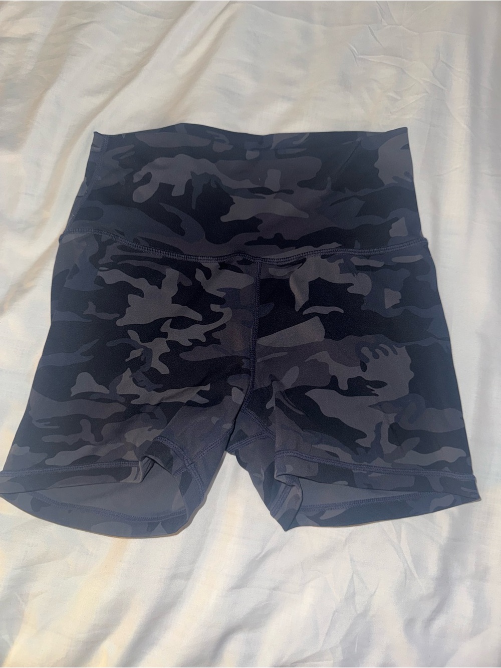 ECHT Black & Charcoal Camo Scrunch Shorts